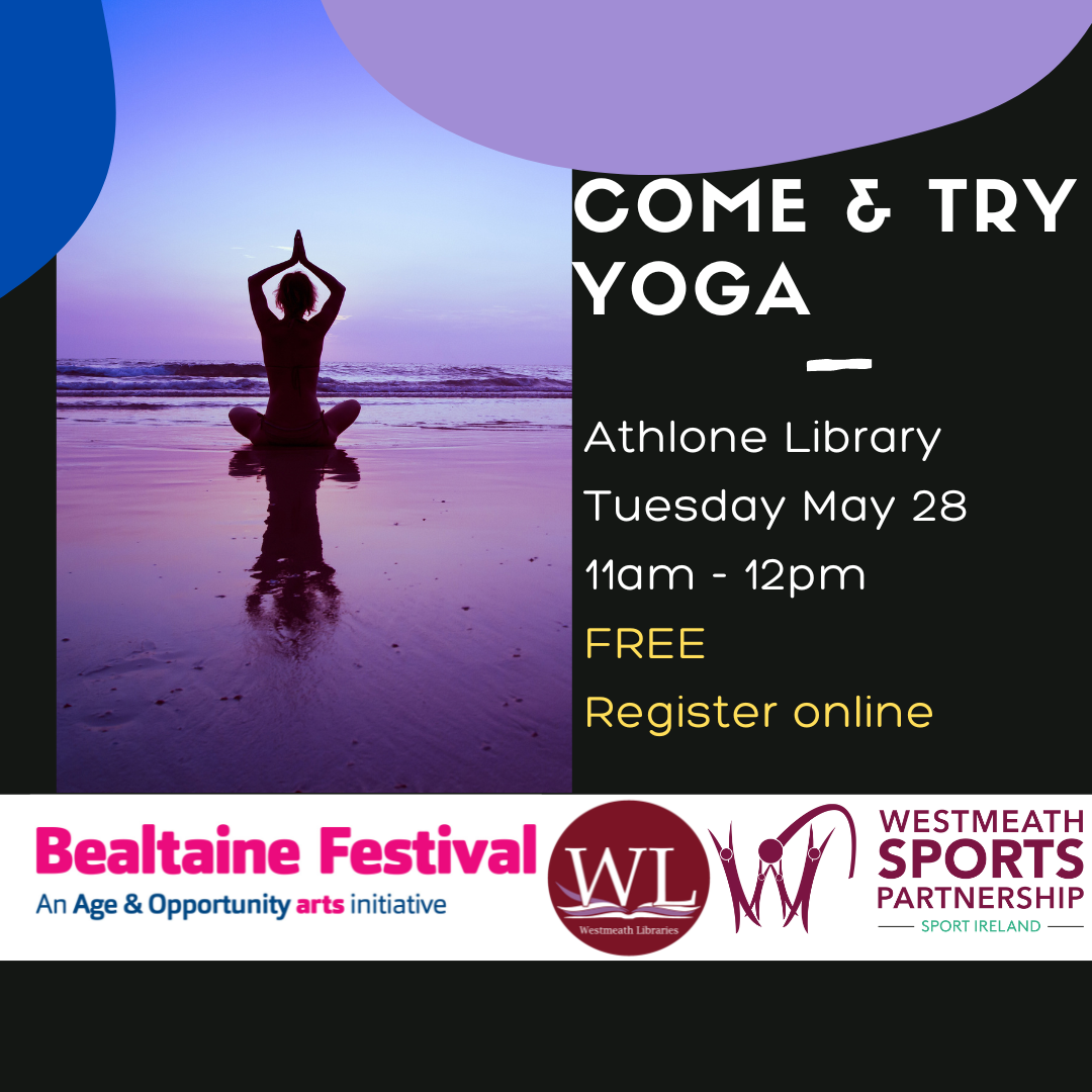 Come and Try Yoga at Athlone library poster