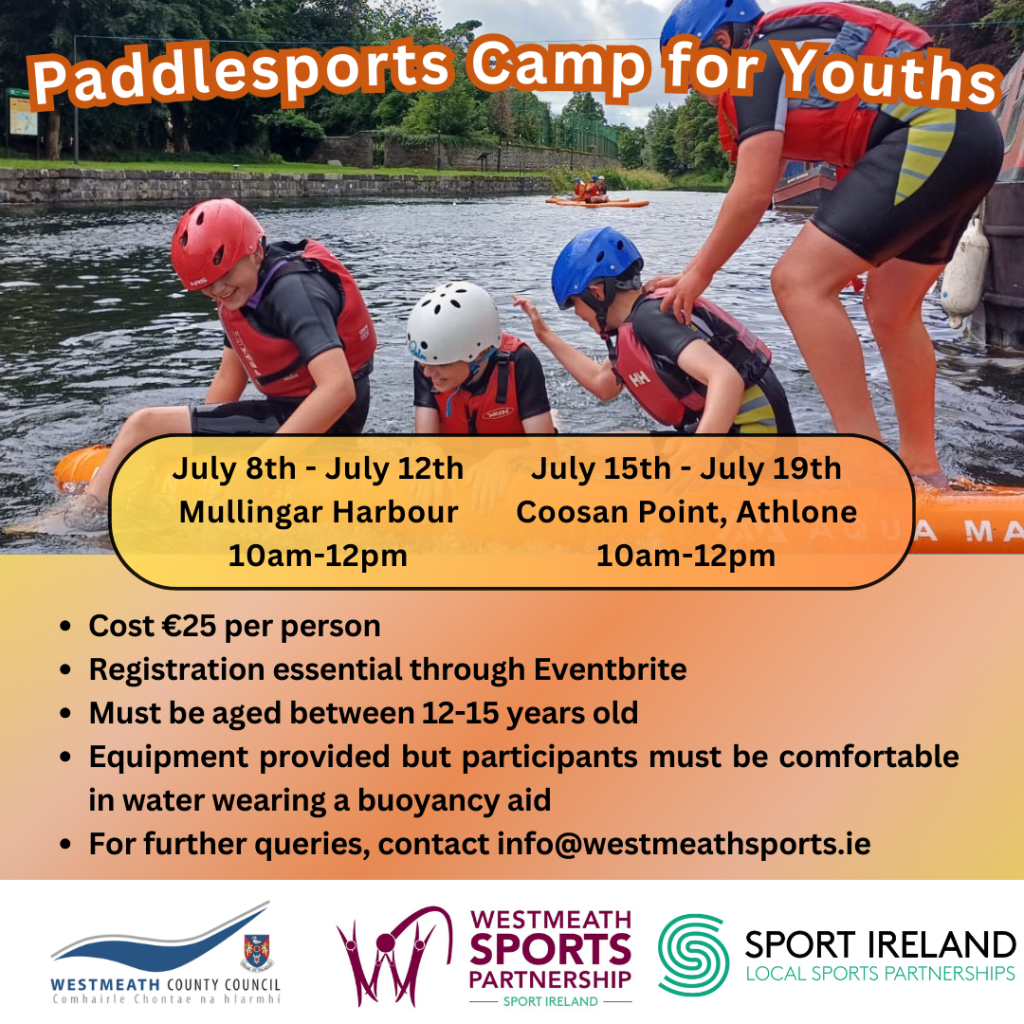 Paddlesports Camps For Youths - Mullingar