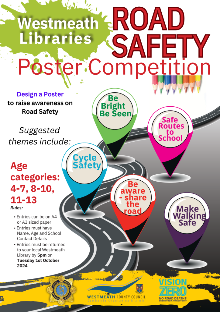 Poster advertising road safety art competition